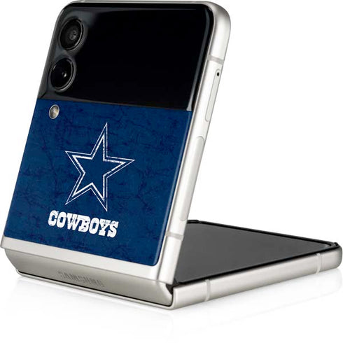 NFL Dallas Cowboys Distressed Galaxy Z Flip4 5G Skin
